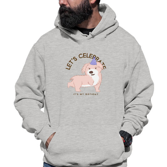 Let's Celebrate It is My Birthday Unisex Hoodie | Gray