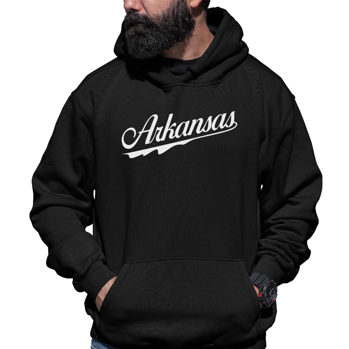 Arkansas Unisex Hoodie | Black