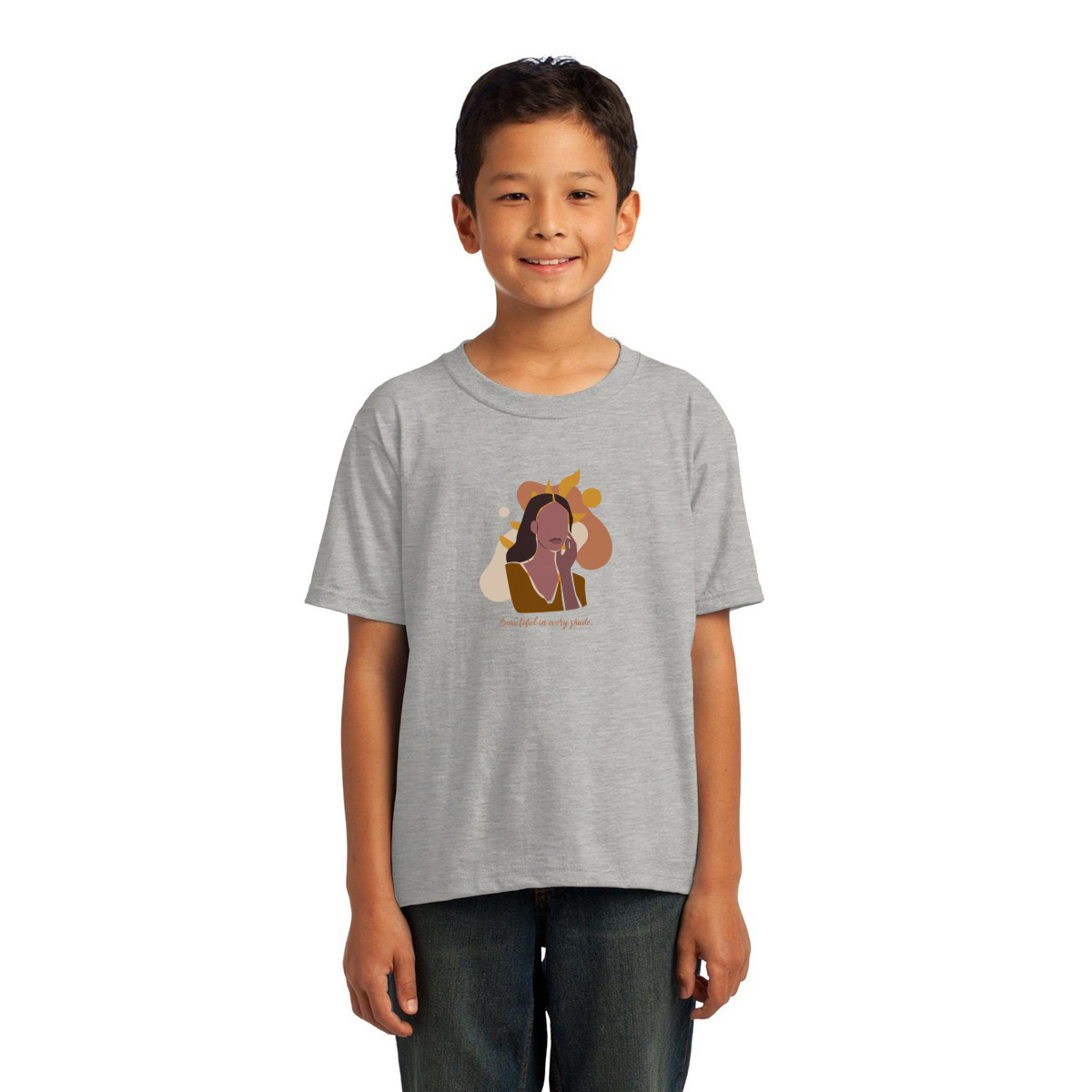 Beautiful in Every Shade Kids T-shirt | Gray