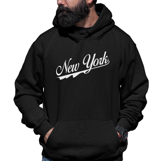 New York Unisex Hoodie | Black