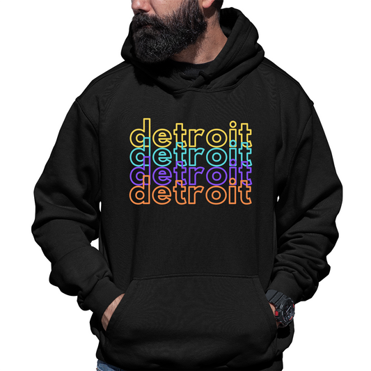 Detroit Unisex Hoodie | Black