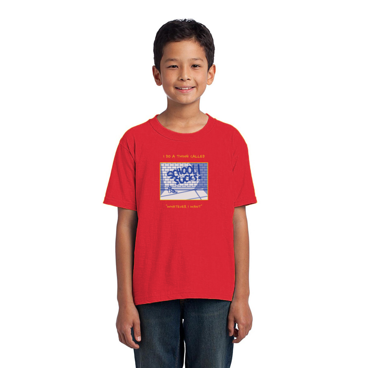 I Do A Thing Called "Whatever I Want" Kids T-shirt | Red