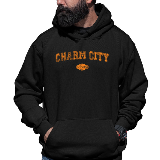 Charm City 1729 Represent Unisex Hoodie | Black