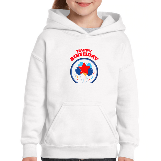 Happy Birthday Beverly Kids Hoodie | White