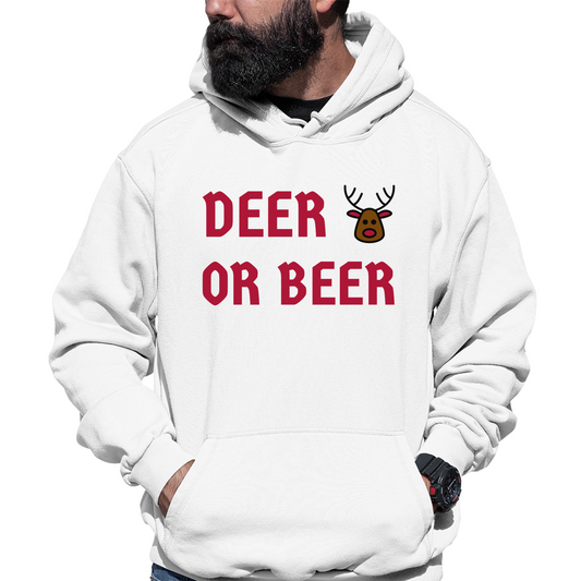 I Don't Have a Red Nose Unisex Hoodie | White