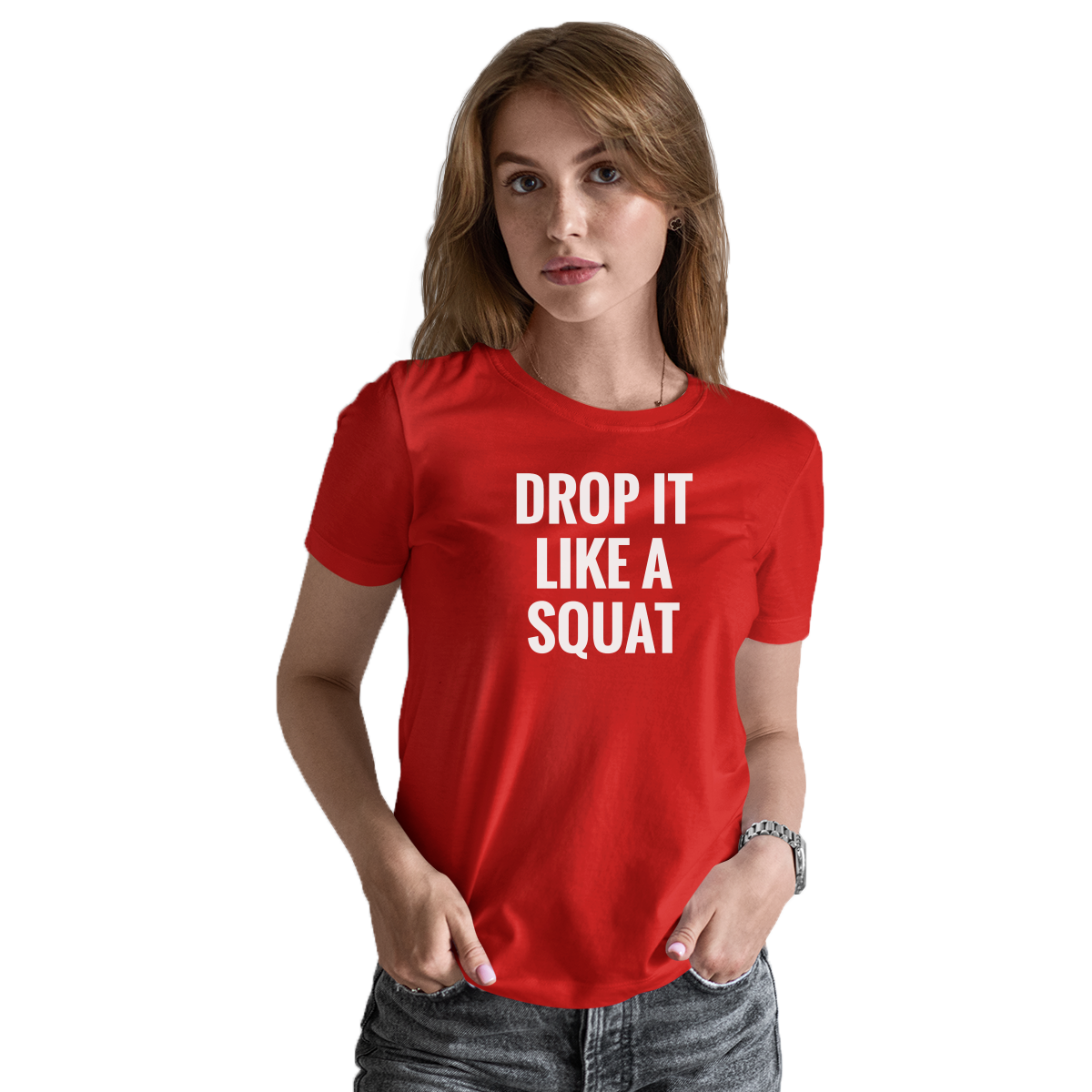 Drop It Like a Squat Women's T-shirt | Red