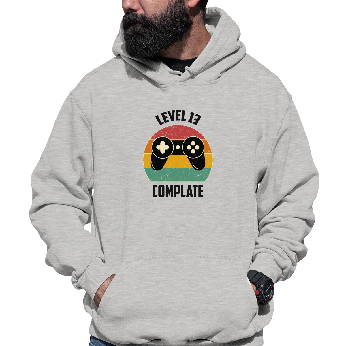 LEVEL 13 Unisex Hoodie | Gray
