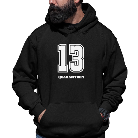 13 QUARANTEEN Unisex Hoodie | Black