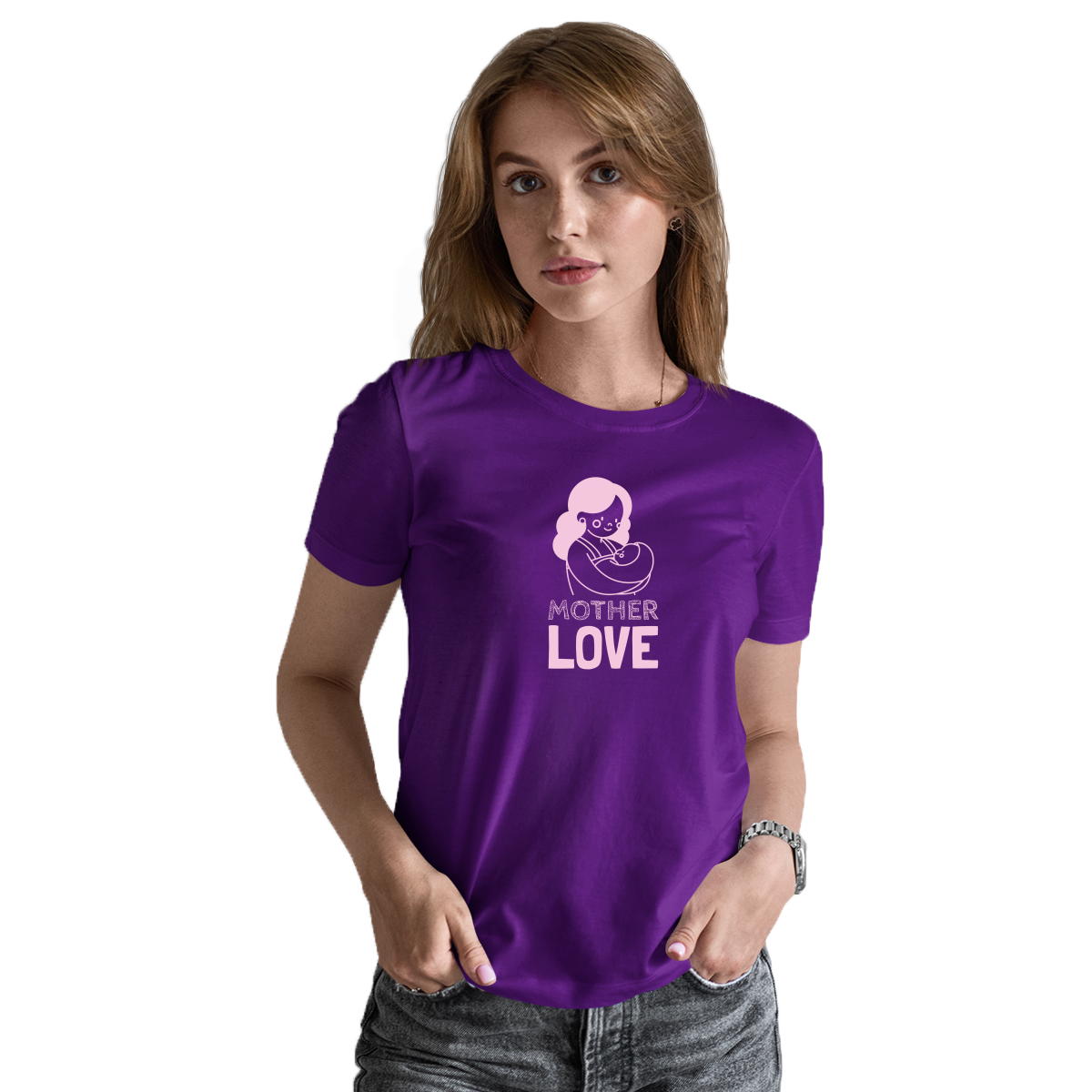 Mother Love Women's T-shirt | Purple