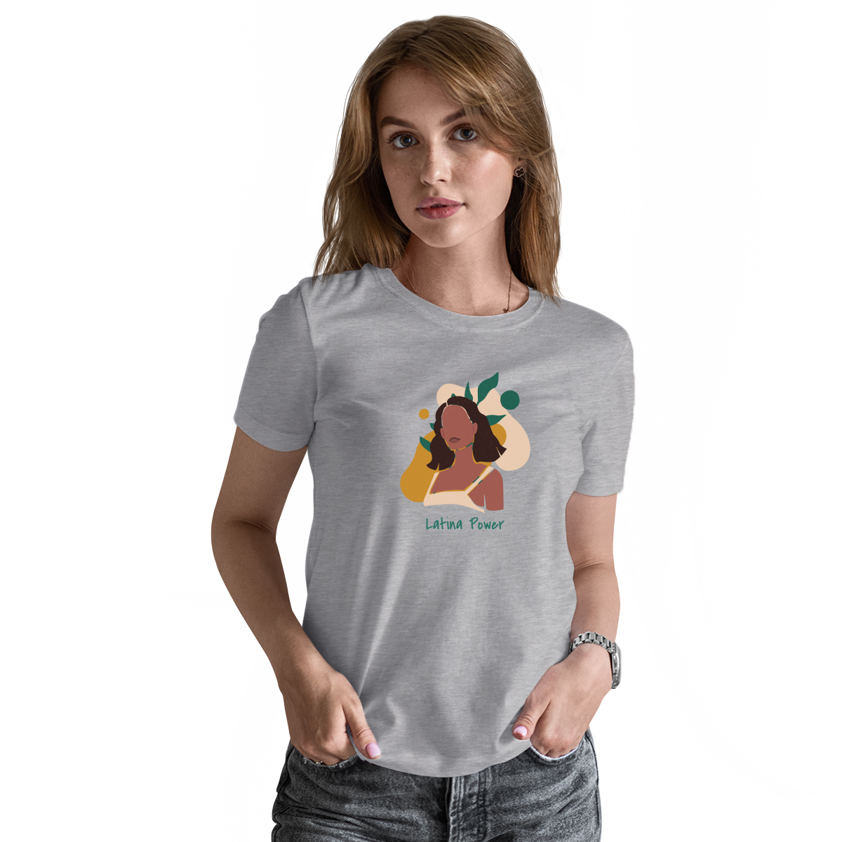 Latina Power Women's T-shirt | Gray