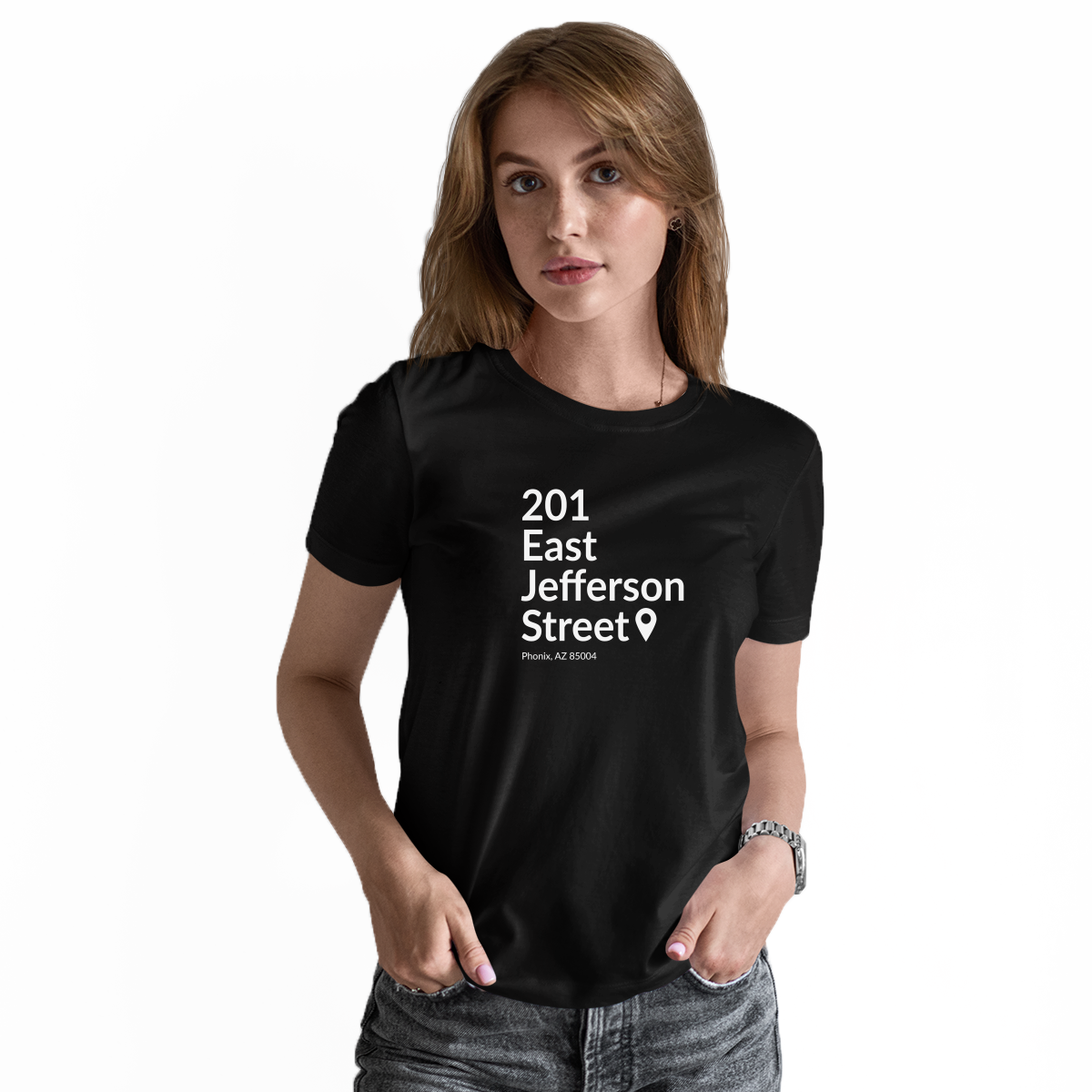 Phoenix Basketball Stadium Women's T-shirt | Black