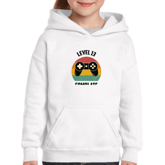 LEVEL 13 Kids Hoodie | White