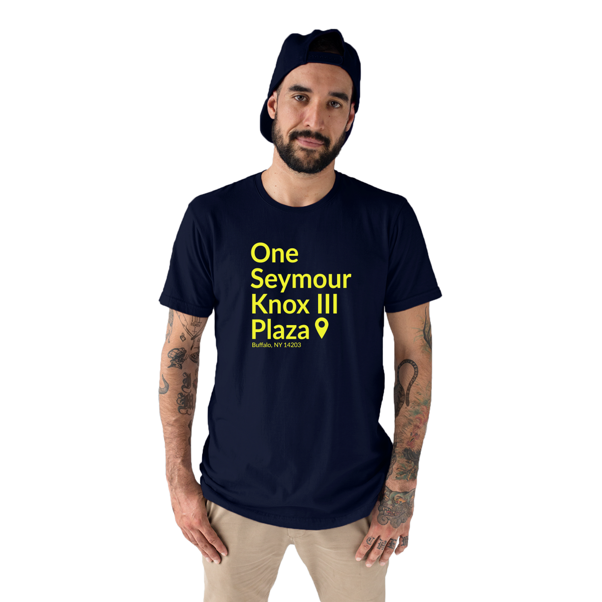 Buffalo Hockey Stadium Men's T-shirt | Navy