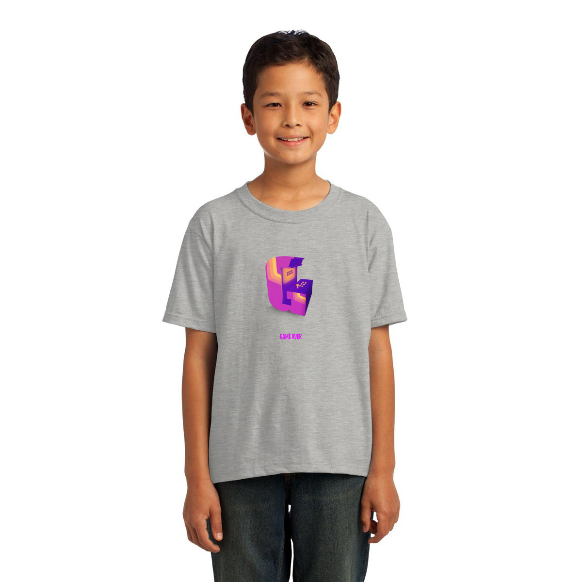 Game Over Kids T-shirt | Gray