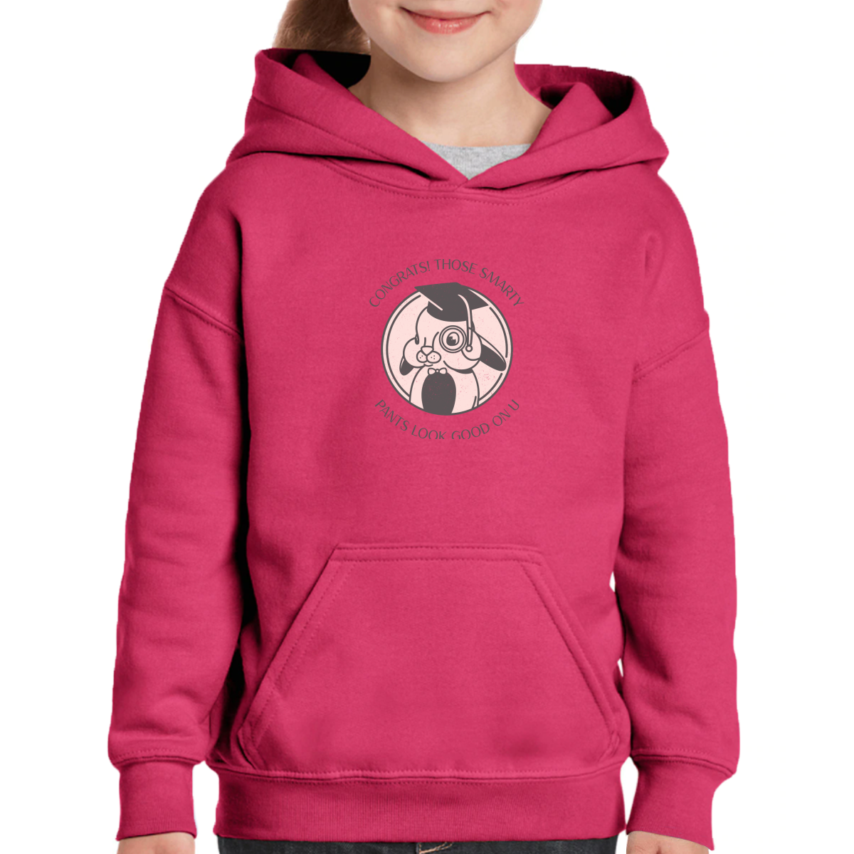 Congrats! Kids Hoodie | Pink
