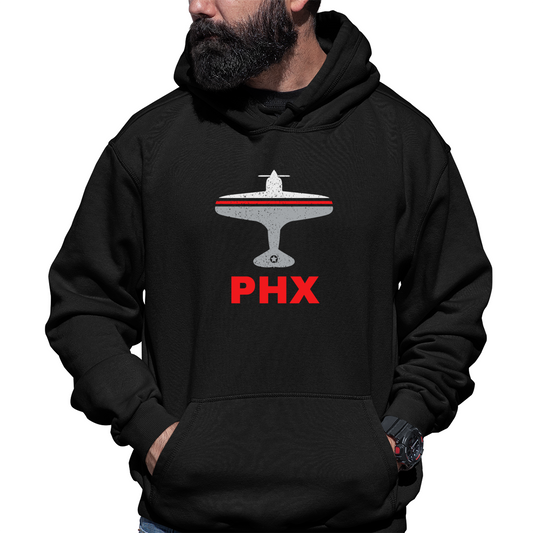 Fly Phoenix PHX Airport Unisex Hoodie | Black