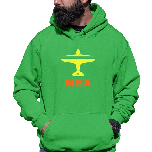 Fly Mexico City MEX Airport Unisex Hoodie | Green