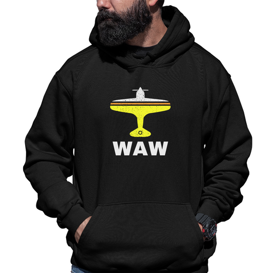 Fly Warsaw WAW Airport Unisex Hoodie | Black