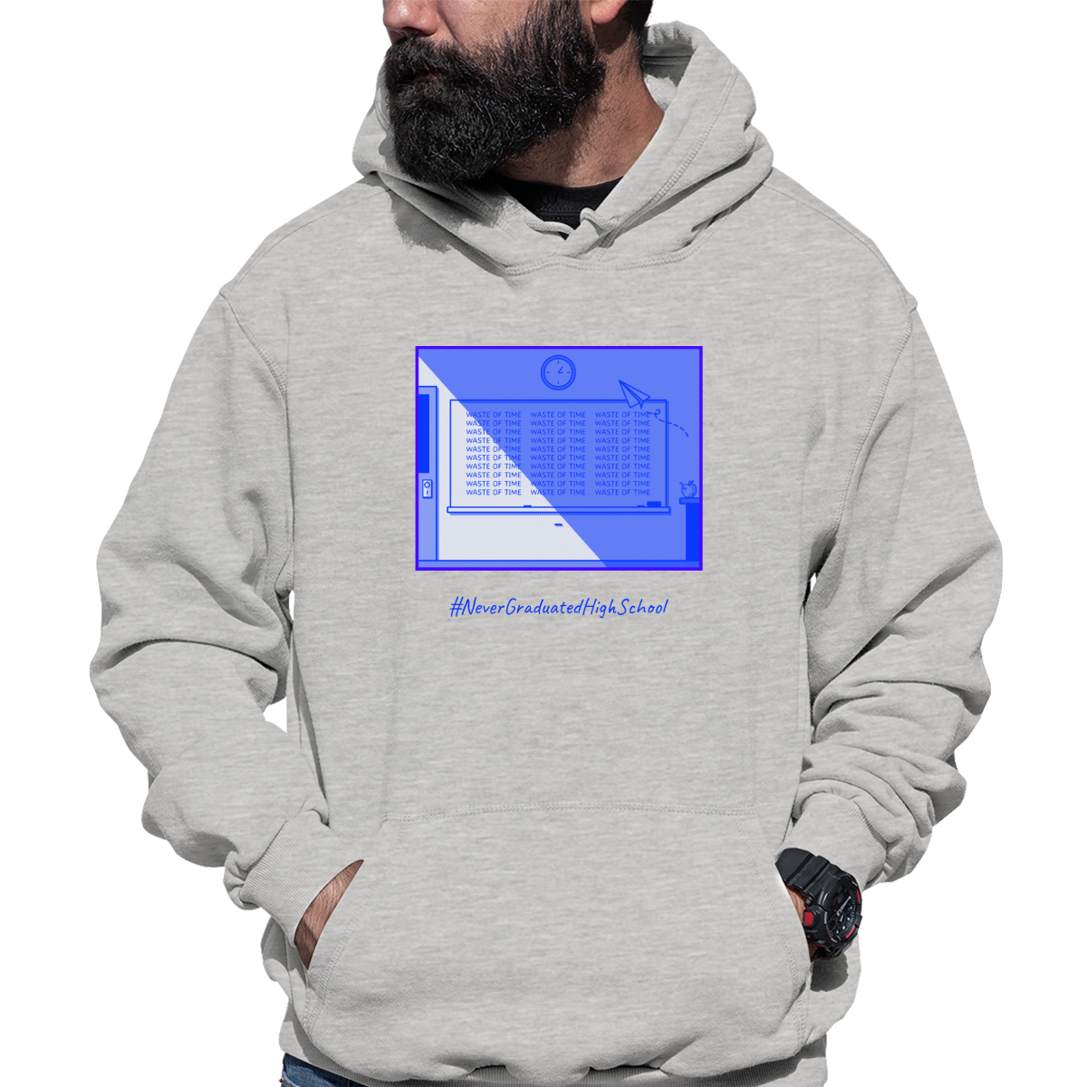 High School Dropout Unisex Hoodie | Gray
