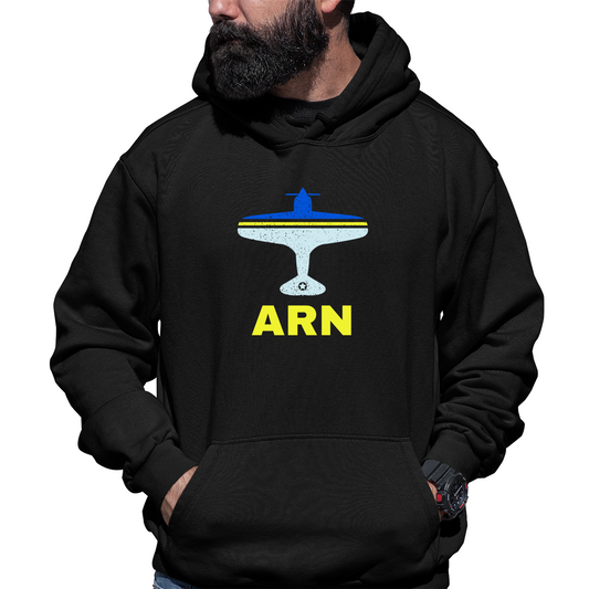Fly Stockholm ARN Airport Unisex Hoodie | Black