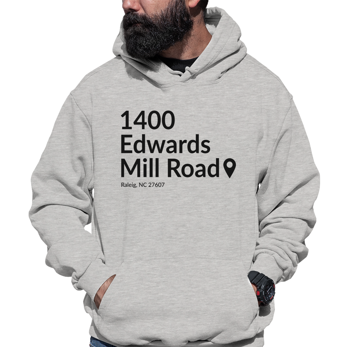 Carolina Hockey Stadium Unisex Hoodie | Gray