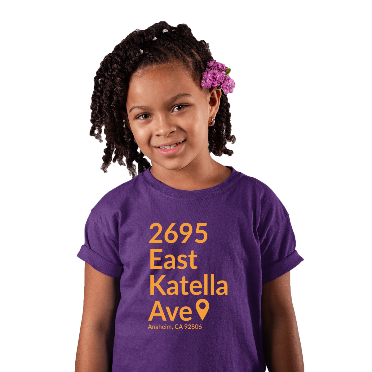 Anaheim Hockey Stadium Toddler T-shirt | Purple
