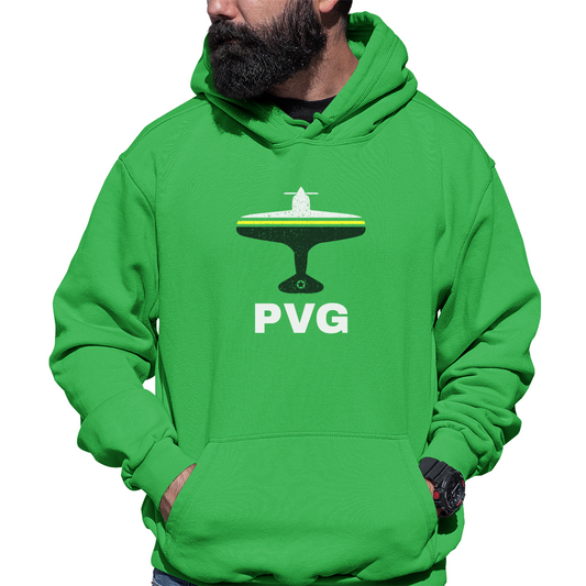 Fly Shanghai PVG Airport Unisex Hoodie | Green