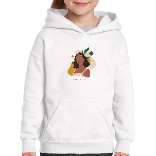 Latina Power Kids Hoodie | White