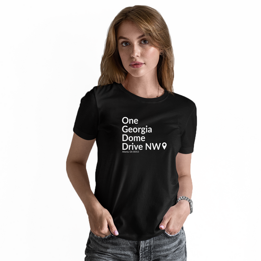 Atlanta Football Stadium Women's T-shirt | Black