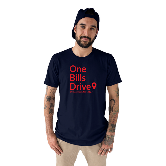 Buffalo Football Stadium Men's T-shirt | Navy