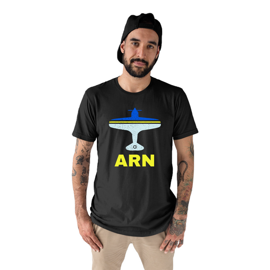 Fly Stockholm ARN Airport Men's T-shirt | Black