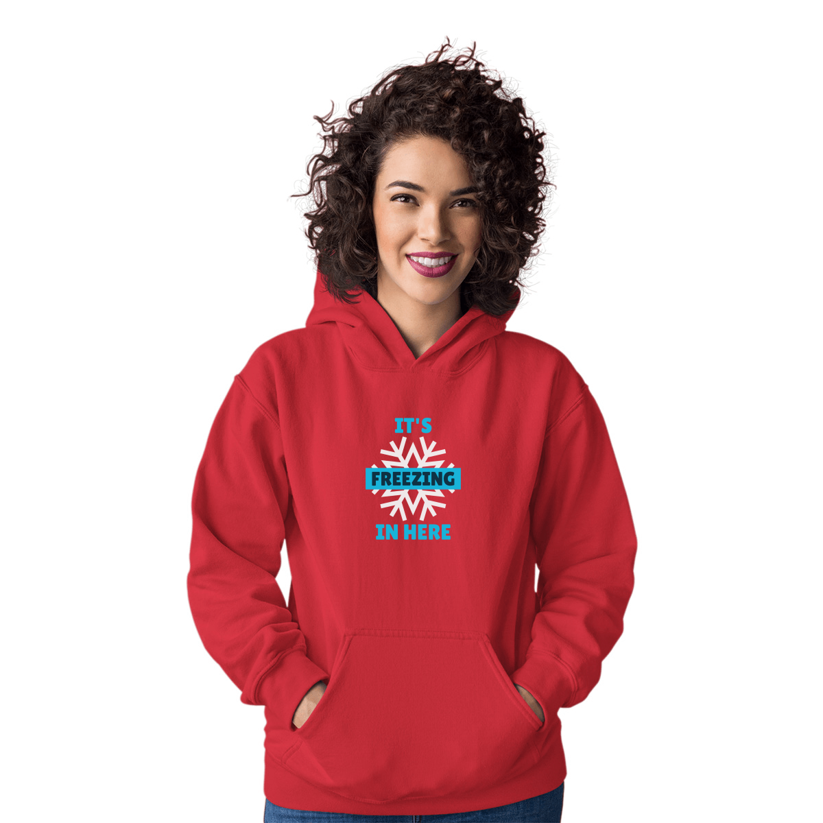 It's Freezing In Here! Unisex Hoodie | Red