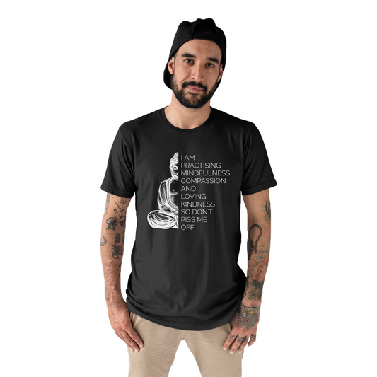 Funny Yoga Men's T-shirt | Black