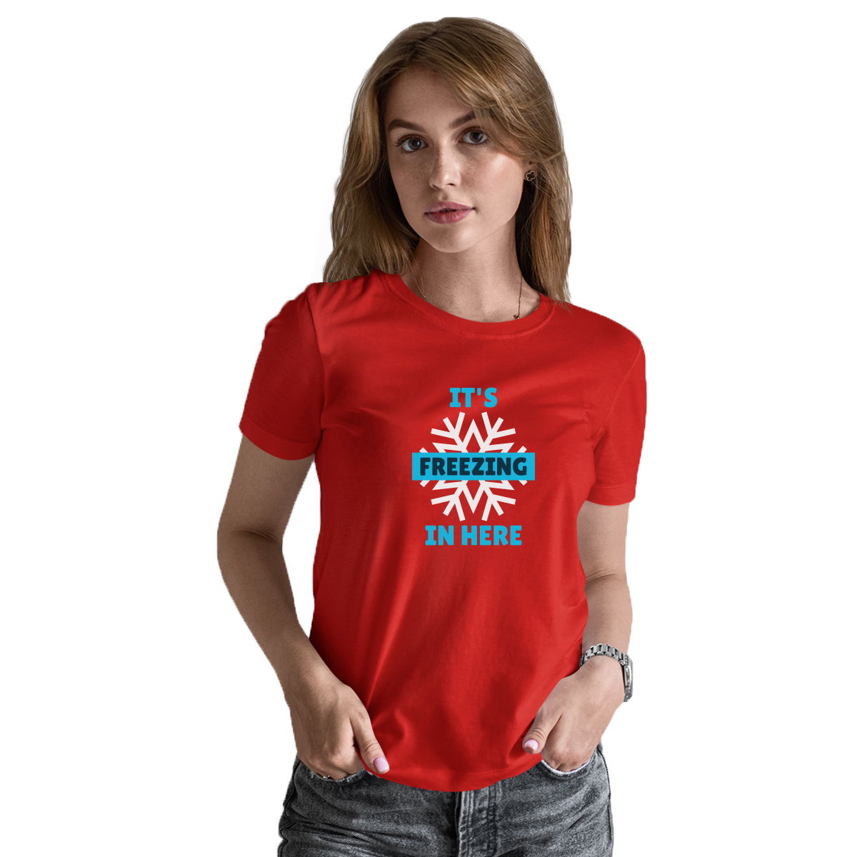 It's Freezing In Here! Women's T-shirt | Red