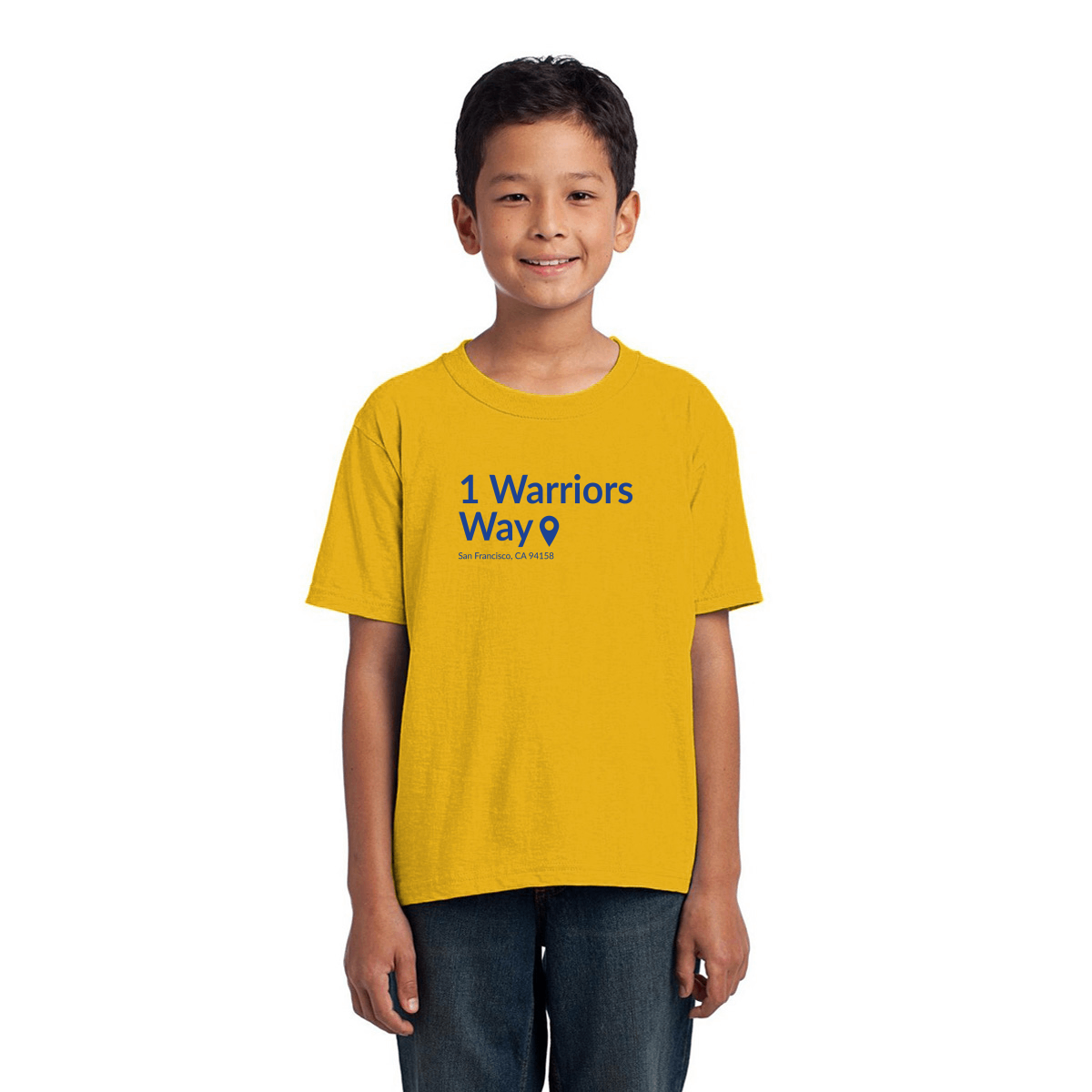 Golden State Basketball Stadium Kids T-shirt | Yellow