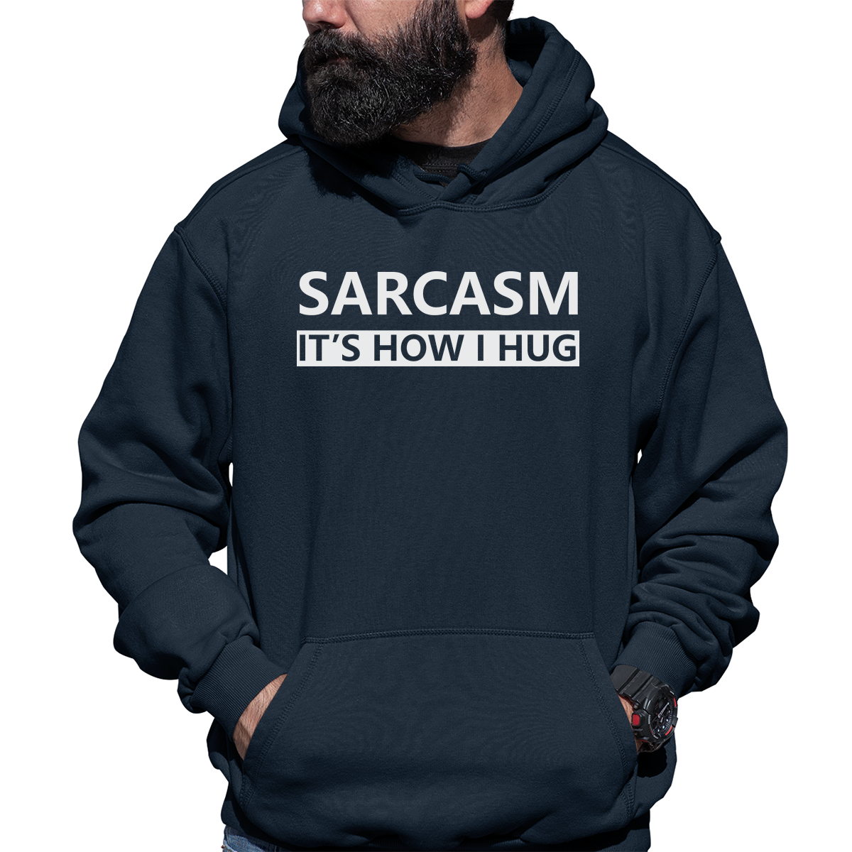 Sarcasm Unisex Hoodie | Navy