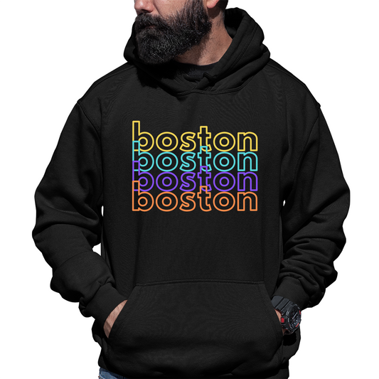 Boston Unisex Hoodie | Black