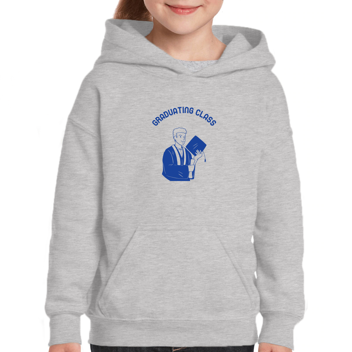 Graduating Class Sophomore Kids Hoodie | Gray