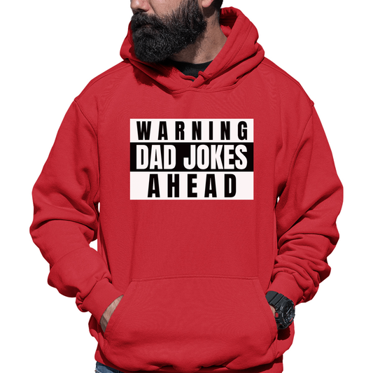 Dad Jokes Unisex Hoodie | Red