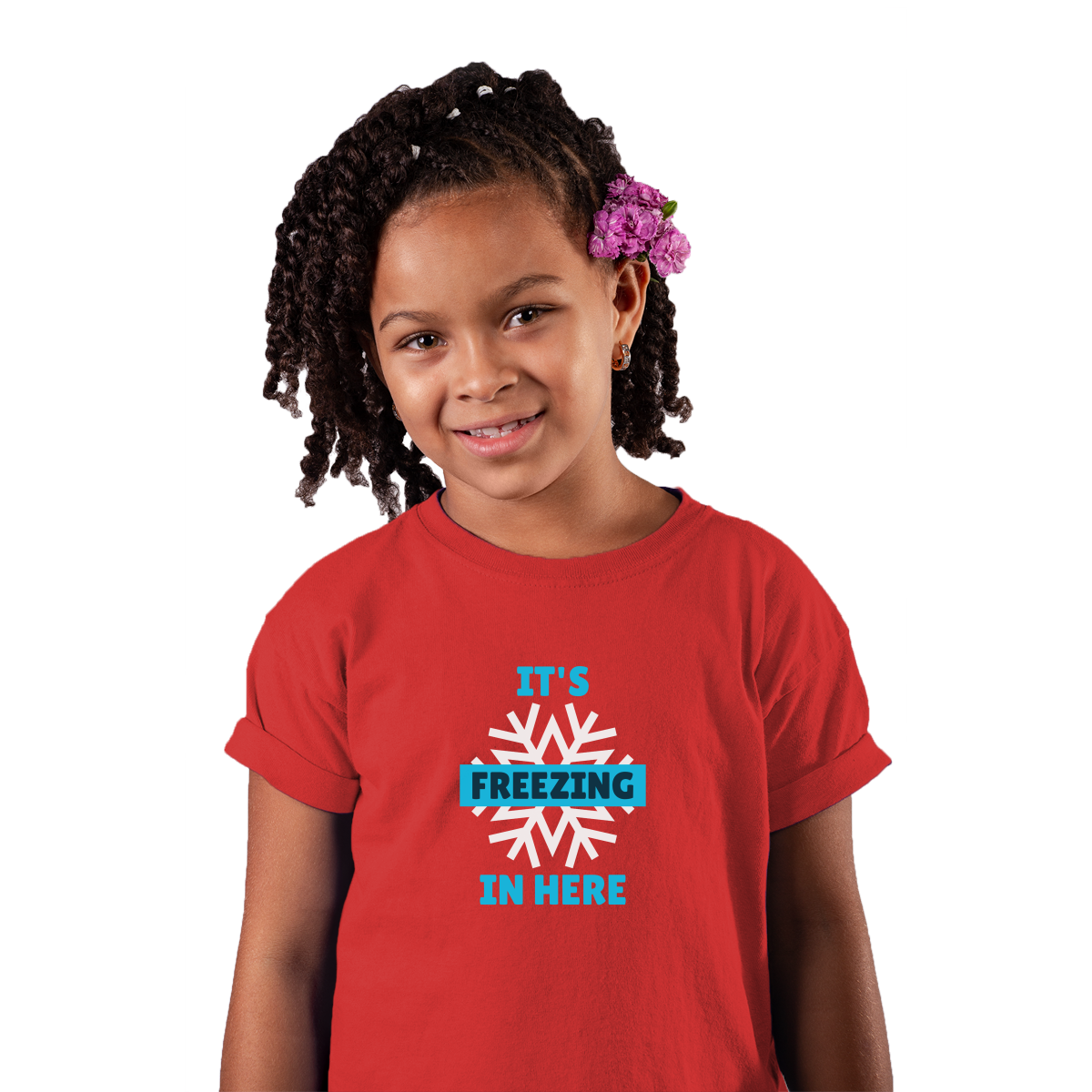 It's Freezing In Here! Kids T-shirt | Red