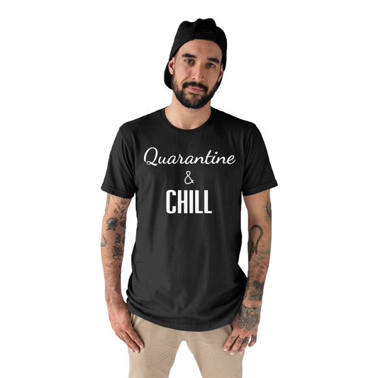 Quarantine And Chill Men's T-shirt | Black