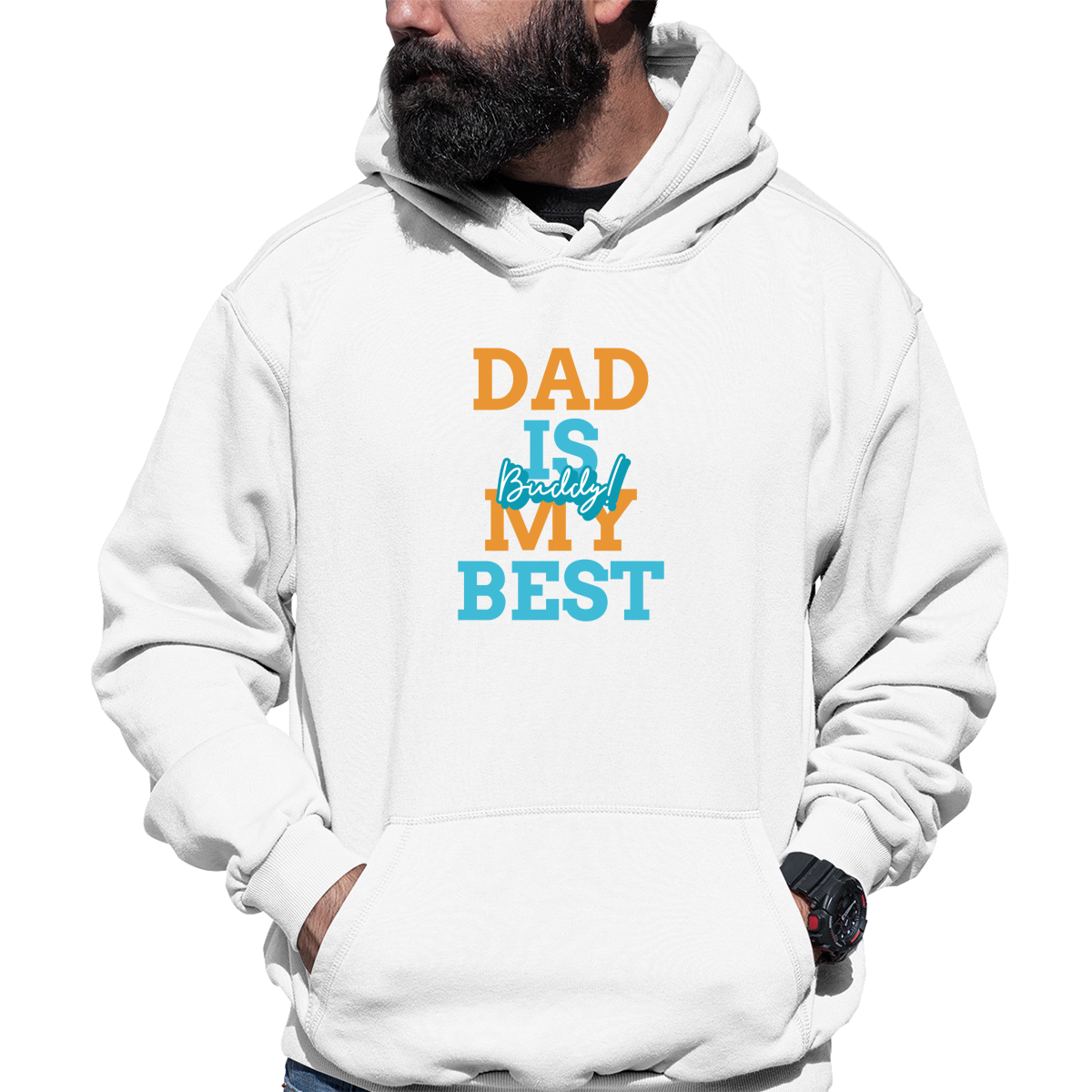 Buddy Unisex Hoodie | White