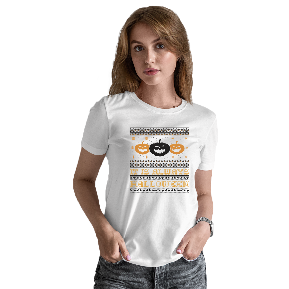 It's Always Halloween Women's T-shirt | White