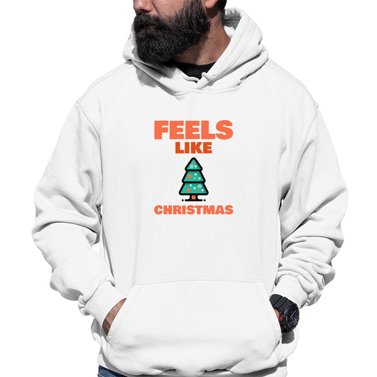 Feels Like Christmas Unisex Hoodie | White