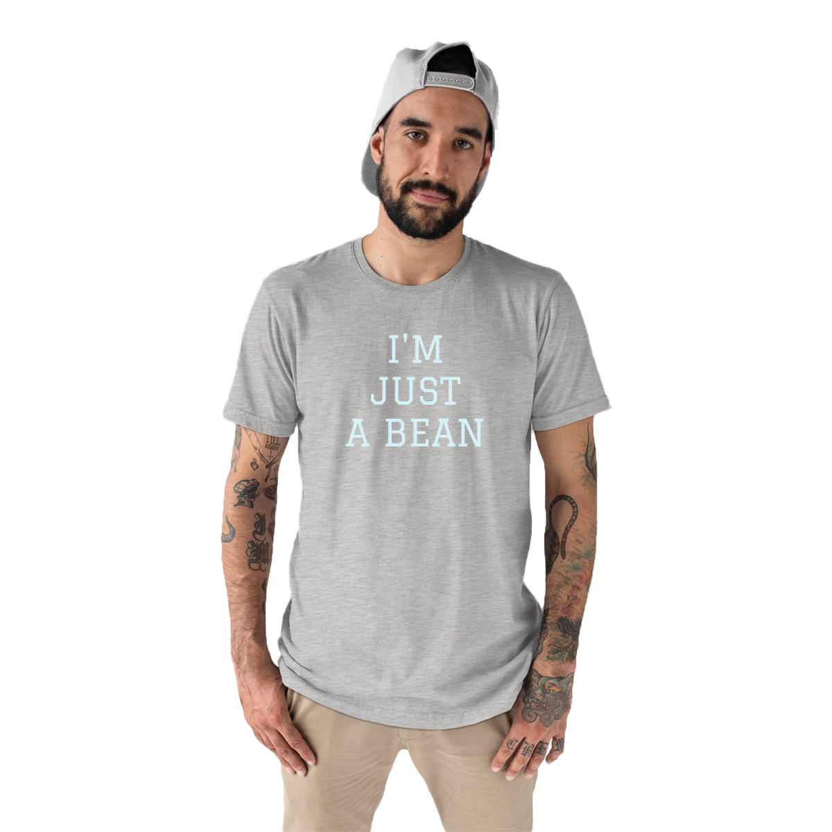 I'm Just A Bean  Men's T-shirt | Gray