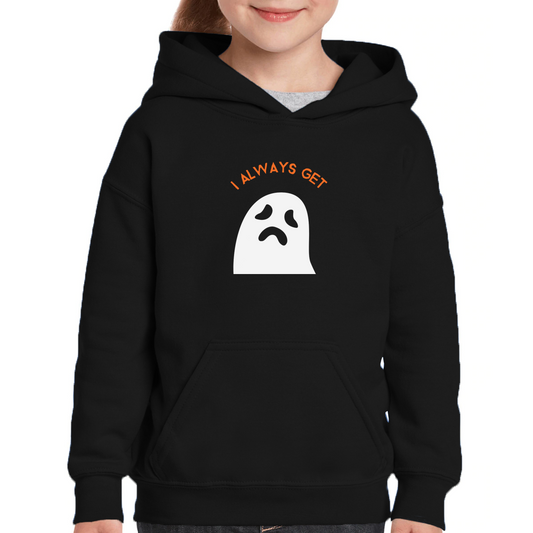 I Always Get Ghosted Kids Hoodie | Black