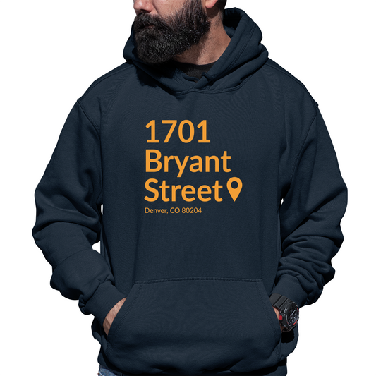 Denver Football Stadium Unisex Hoodie | Navy