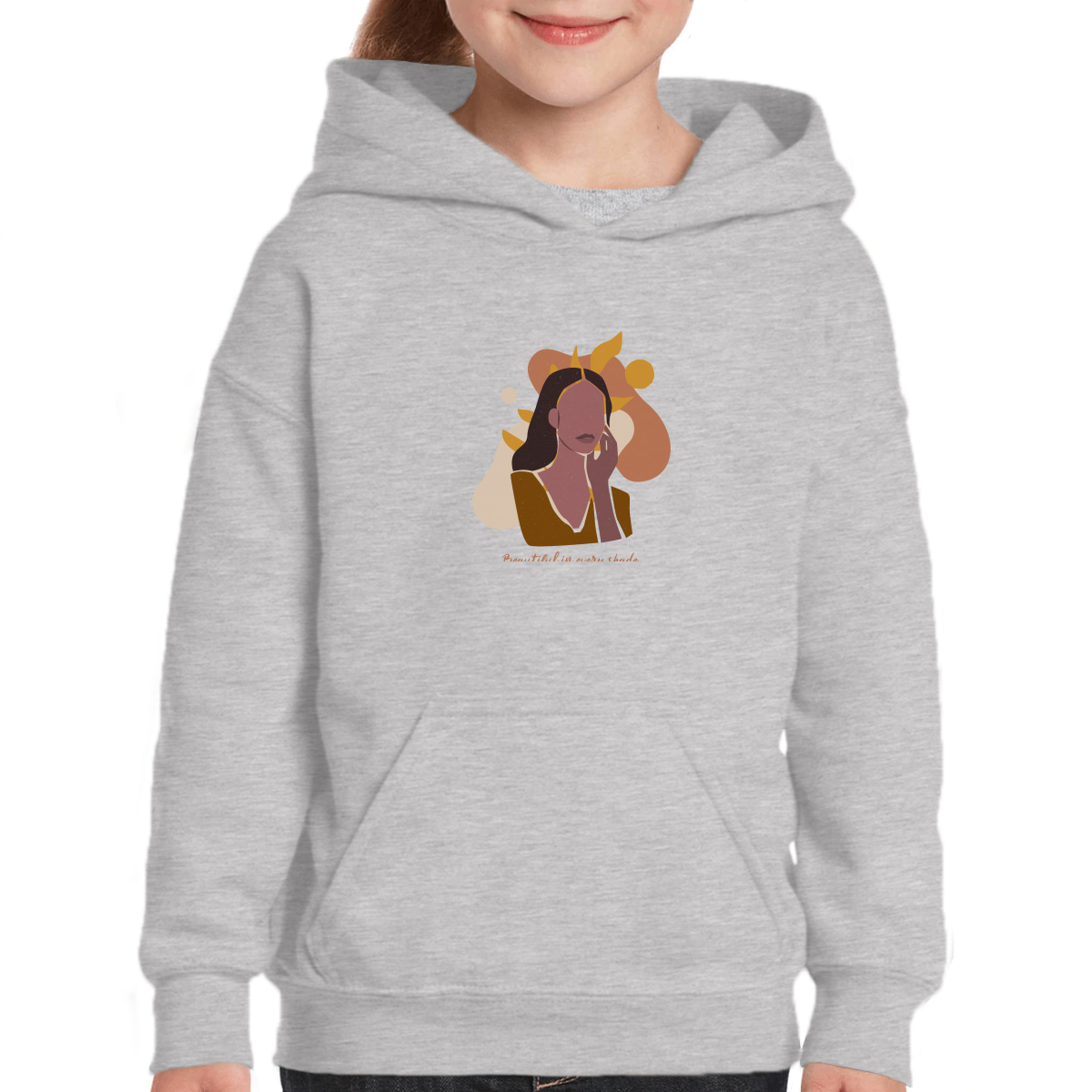 Beautiful in Every Shade Kids Hoodie | Gray