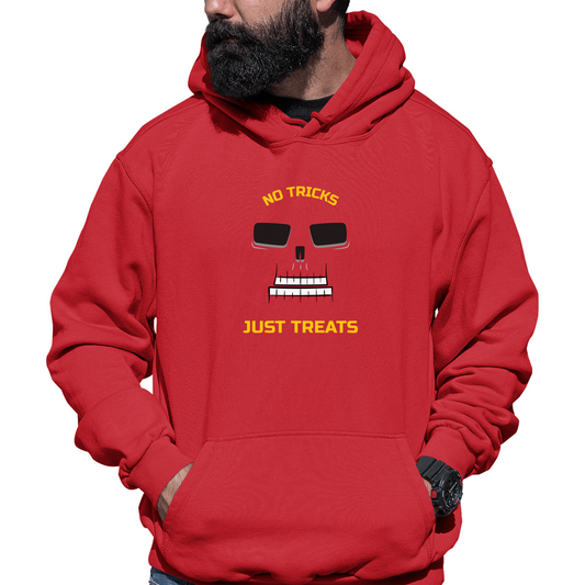No Tricks Just Treats Unisex Hoodie | Red