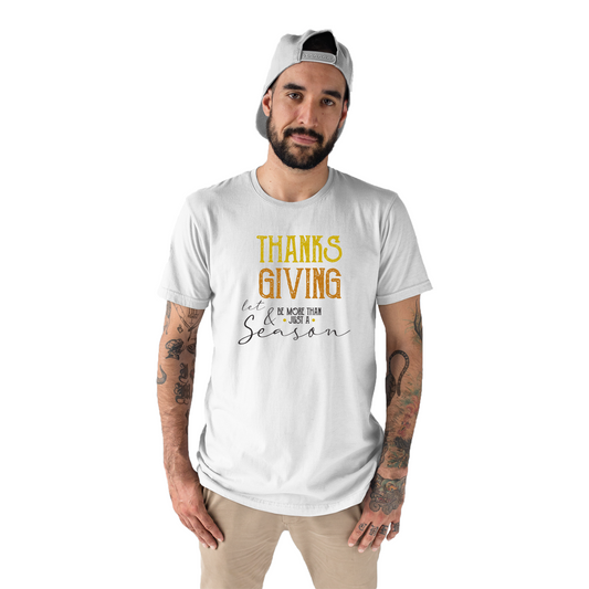 Thanks and Giving Men's T-shirt | White
